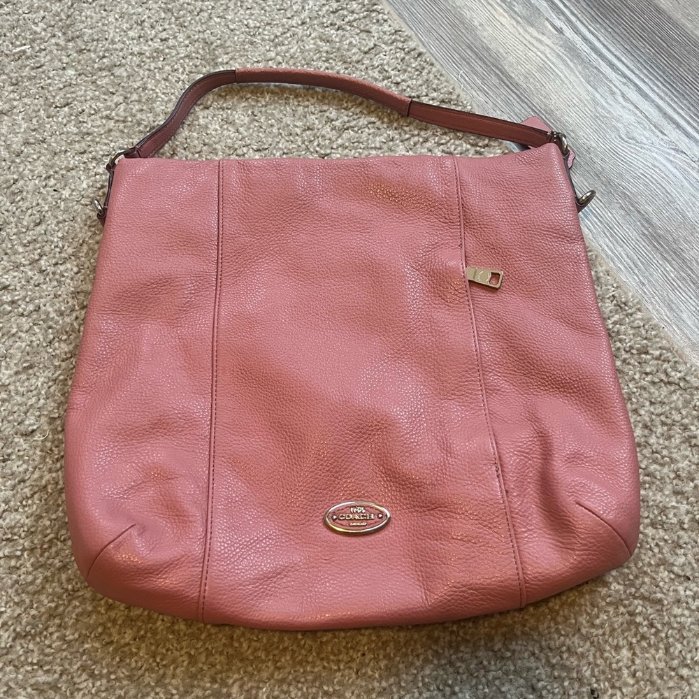 Leather Coach bag!